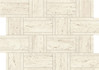 Мозаика Marvel White Mosaico Basketweave 35x47 керамогранит матовая, бежевый AF9M