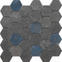Мозаика D.Grunge Anth Hexa/As/28,3x29,4/C керамогранитная