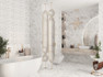 Мозаика Calacatta Grey Mosaic керамика 30х30 см глянцевая, бежевый, белый, серый 588143004