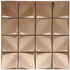 Мозаика Marble Mosaic Origami Rose нержавеющая сталь 30х30 см 3D чип 75х75 мм, медь