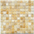 Мозаика из оникса Honey onyx PIX306, чип 23x23 мм, 30.5х30.5 см полированная, бежевый