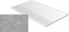 Ступень фронтальная Peldano Delta Cemento Antideslizante 60x60 керамогранит антискользящая (grip), матовая