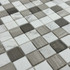 Мозаика Marble Mosaic Mix stone 3 Mat камень 30х30 см матовая чип 23х23 мм, серый