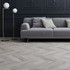 Ламинат Faus Master S180086 Light Grey Chevron 1184х293.4х8 8 мм 33 класс с фаской