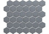 Мозаика Grafit Gamma 325х281х6 мм керамика матовая чип 51х59 мм, серый