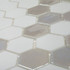 Мозаика Togama Sixties White 6 стекло 33х29.8 см глянцевая/матовая чип 50х44 мм, белый