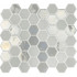 Мозаика Togama Sixties White 6 стекло 33х29.8 см глянцевая/матовая чип 50х44 мм, белый