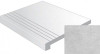 Ступень фронтальная Gradone Delta-R Gris Antideslizante 59.3x59.3 керамогранит антискользящая (grip), матовая