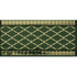Бордюр Cenefa Delis Verde Botella Gold 20x10 глянцевая