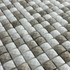 Мозаика Marble Mosaic Diamond mix stone 2 Pol камень 30.5х30.5 см полированная чип 15х15 мм, бежевый, серый