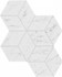 Декор Marvel Carrara Pure Mosaico Esag. Lapp. керамогранит