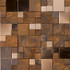 Мозаика Bronze Mini 3D Cubes 30,5x30,5 металл