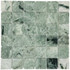 Мозаика Marble Mosaic Cloud Emerald Pol камень 30.5х30.5 см полированная чип 48х48 мм, зеленый