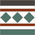 Бордюр Victorian Dreams Cenefa Bristol Green 22.5х22.5 Kerlife-Navarti матовый 00000041281