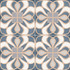 Керамогранит Epoque Blue 44,5x44,5 Dual Gres матовый напольный DG_TE_EDP_BL_DP