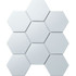 Мозаика Керамическая Hexagon big White Matt (SBH1005) 256х295х6