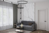 Стеновая панель под мрамор Calacatta White Glossy  C connect глянцевая Bonaparte бамбук с добавлением древесного волокна 2800х1080х5 мм