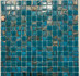 Мозаика из стекла PIX129 чип 20x20 мм, бумага 316х316х4 мм, глянцевая, голубой, коричневый