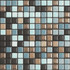Мозаика Mix Standard Fusion 3 керамика 30х30 см Appiani матовая чип 25х25 мм, бежевый, голубой, коричневый XFUS 703