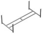 Каркас для ванны Jacob Delafon Ove 180x80