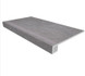 Комплект (Ступень SR01 (33x120) непол. (прямоугол. бортик) + Подступенок (14,5x120)) матовый