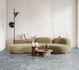 Керамогранит Rug Blue Natural 59.55х59.55 Aparici Ceramicas матовый универсальная плитка