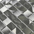Мозаика Metal металл 30х30 см полированная чип 20х20 мм, серебро