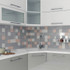 Настенная плитка Mini Tile Dark Grey Glossy 9.9х9.9 Modern Ceramics глянцевая керамическая