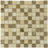 Мозаика Marble Mosaic Mix stone 5 Mat камень 30х30 см матовая чип 23х23 мм, бежевый, коричневый