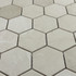 Мозаика Marble Mosaic Hexagon Royal Botticino Pol камень 30х30 см полированная чип 48х48 мм, бежевый