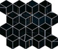 Декор T017/14026 Греппи Черный Мозаичный 37.5х45 Kerama Marazzi глянцевый керамический