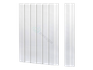 Реечная стеновая панель МДФ Ликорн белая матовая окрашенная