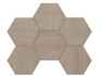Мозаика CW01 Hexagon керамогранит 28.5x25 см матовая, серый
