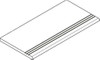 Ступень фронтальная Avantgarde Black Gradino Round Grip 30x120 керамогранит антискользящая (grip) Italon x2 620040000189