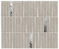 Мозаика Boost Mineral Pearl Mosaico Domino Lux 35х29,2 керамогранит матовая, серый, черный AIHH