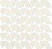 Мозаика Raw White Flag (9RFW) 31,1x31,6 керамика матовая, белый