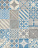 Керамогранит Venti Boost Blue Mix 20x20 универсальный матовый