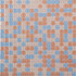 Мозаика J-353 стекло 30.5х30.5 см глянцевая чип 15х15 мм, голубой, розовый