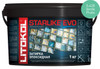 Затирка для плитки эпоксидная Litokol двухкомпонентный состав Starlike Evo S.420 Verde Prato 5 кг 485390004