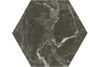 Самоклеящаяся ПВХ плитка Lako Decor соты Темно коричневый мрамор 240х200х2 мм LKD-H-81021-1-GL