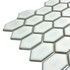 Мозаика Marble Mosaic Rombi White стекло 30.3х33 см глянцевая чип 35x48 мм, белый