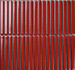 Мозаика Porcelain mosaic Mosaic 1.5х14.5 Y15FW36 Красный матовый керамогранит 29.4х31.3 см чип 15х145 мм
