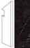 Плинтус Marvel Nero Marquina Battiscopa Sag. Dx керамогранит