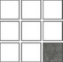 Мозаика для бассейна фарфоровая Antique Grey AG1010 Serapool 10х10 матовая, рельефная, глазурованная под камень серая