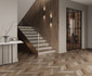 Керамогранит Wood Latina Brown Chevron M Коричневый 60х120 матовый карвинг Laparet универсальная плитка х9999311159