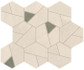 Мозаика Boost Pro Ivory Mosaico Hex Olive керамогранитная 25x28.5