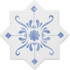 Керамогранит Cevica Beсolors Star Dec. Electric Blue 13.25х13.25 матовый