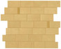 Мозаика Boost Pro Mustard Minibrick Pro Yellow-29,7x33,3 керамическая
