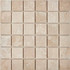 Мозаика из мрамора Cream Marfil PIX233, чип 48x48 мм, сетка 305х305x6 мм глянцевая, бежевый