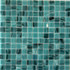 Мозаика Pixmosaic PIX131 из стекла, чип 23x23 мм, сетка 327х327х4 мм матовая бирюзовый